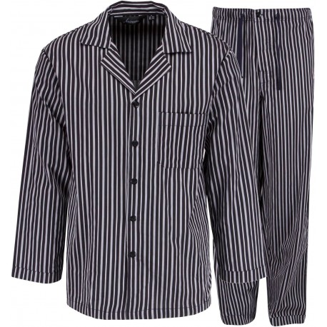 Ambassador pyjamas - grå stripete
