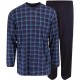 Ambassador jersey pyjamas - Blå rutete
