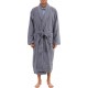 Grau Bademantel