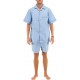 Hellblau Herren Pyjama