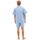 Hellblau Herren Pyjama