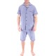 Lyseblå menns pyjamas