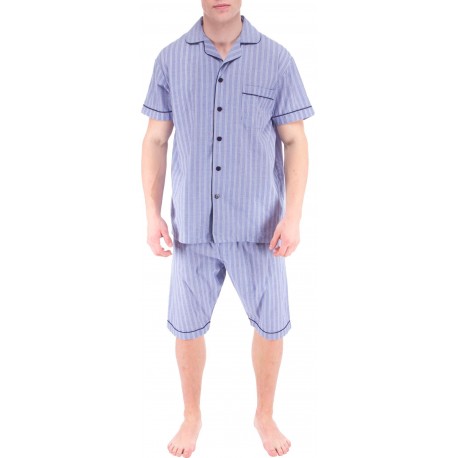 Lyseblå menns pyjamas