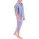 Lyseblå menns pyjamas